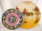 Appraisal: A Doulton display platter with coaching scene cm dia and