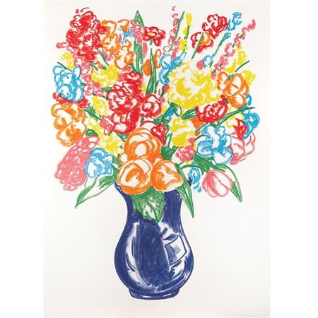 Appraisal: Jeff Koons UNTITLED Color lithograph Estimate -