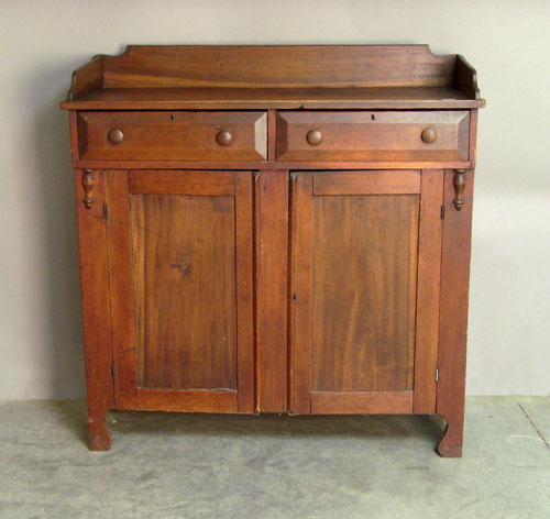 Appraisal: Pine jelly cupboard th c h w