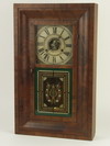 Appraisal: MANTEL CLOCK - Mahogany ogee mantel clock Made and sold