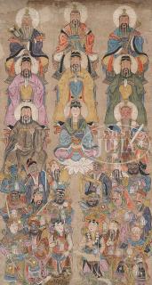 Appraisal: SCROLL PAINTING China Qing Dynasty Executed on paper the image