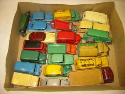 Appraisal: Twenty one Dinky Commercial and other models P