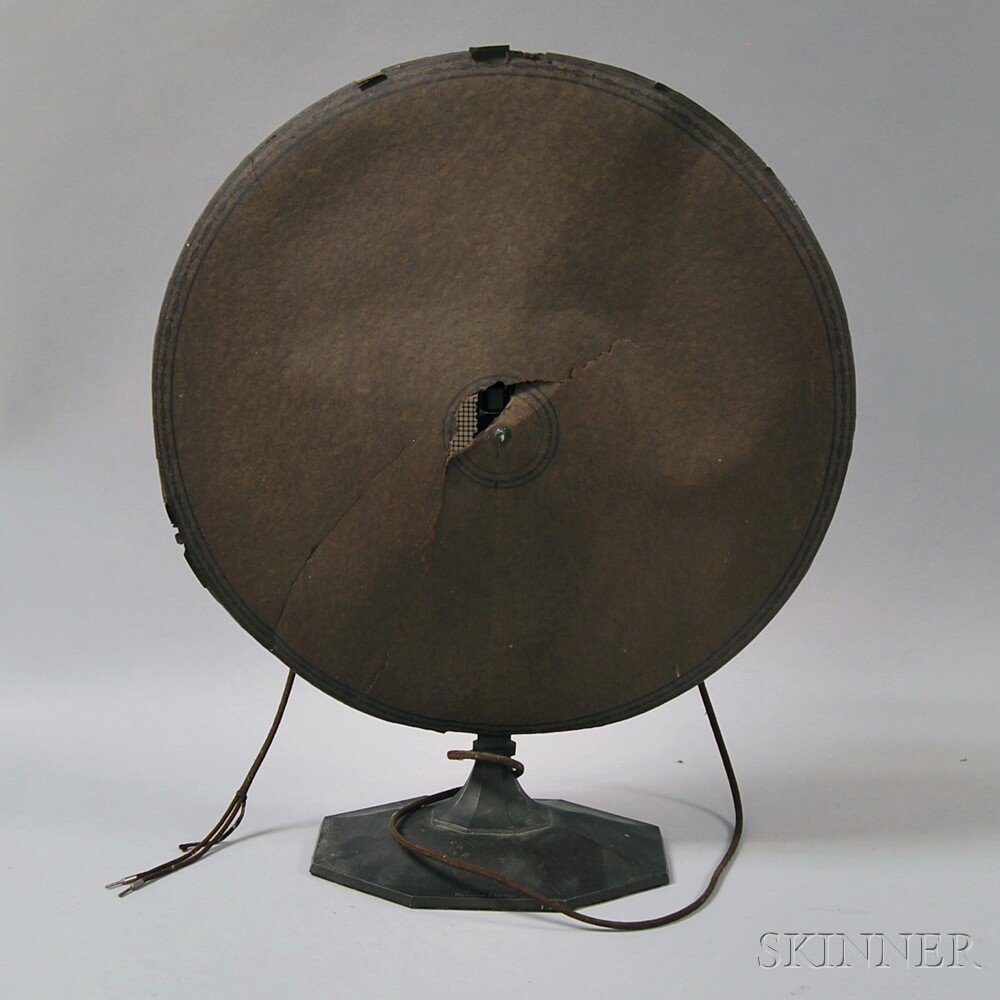 Appraisal: Western Electric Speaker early th century damage ht dia in