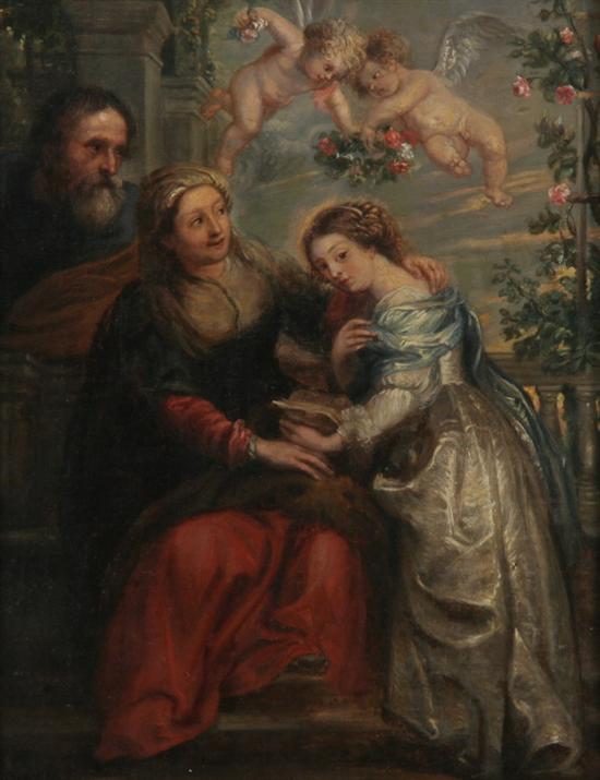 Appraisal: AFTER SIR PETER PAUL RUBENS Flemish - THE EDUCATION OF