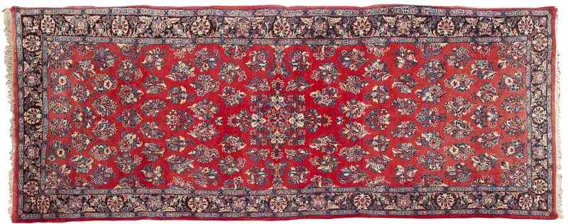 Appraisal: Qazvin Area Rugwith cotton foundation all over floral motif and