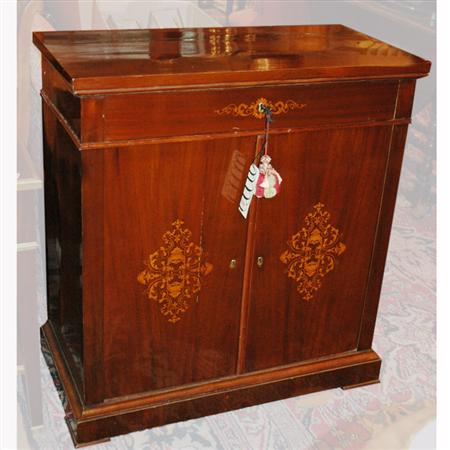 Appraisal: Biedermeier Style Mahogany Side Cabinet Estimate -