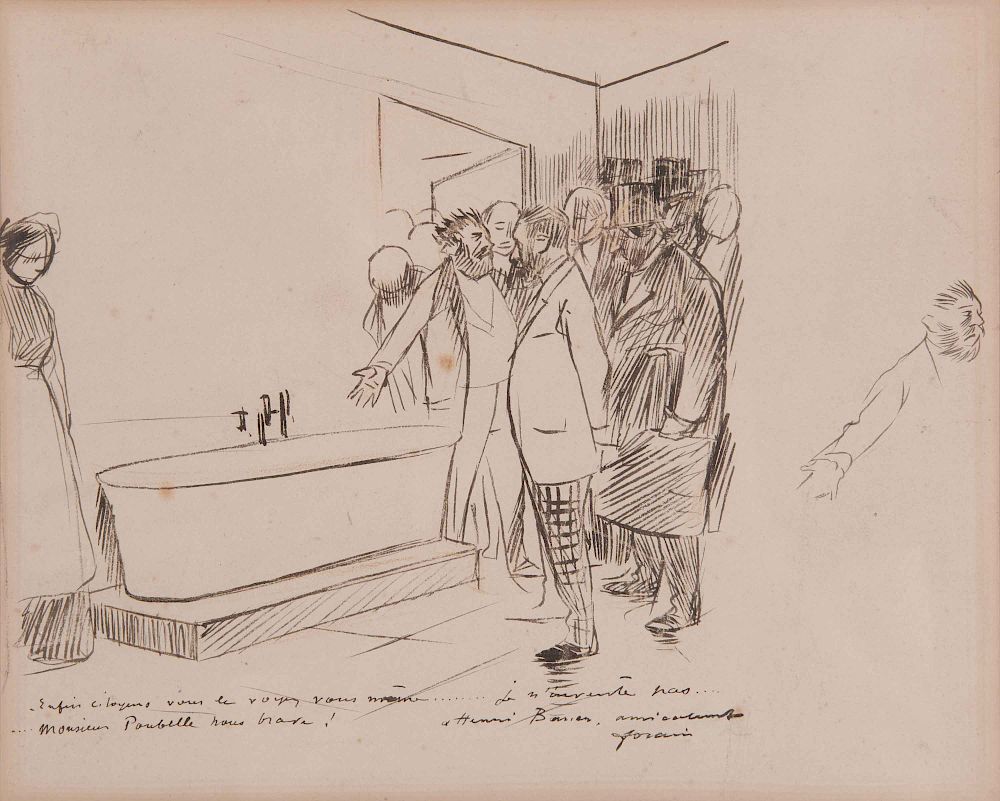 Appraisal: JEAN-LOUIS FORAIN French - Untitled Drawing JEAN-LOUIS FORAIN French -