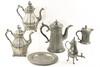 Appraisal: PEWTER LOT - -piece lot of th c pewter teapot