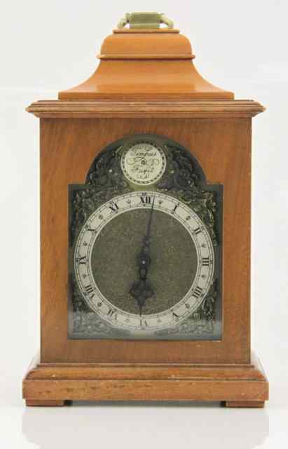 Appraisal: A Rotheram's mantel clock the case with top carry handle