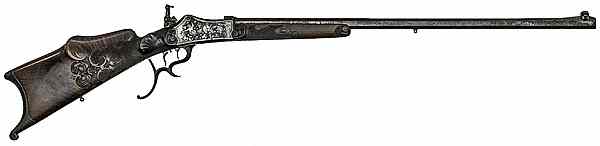 Appraisal: German Schuetzen Target Rifle x R cal octagonal barrel with