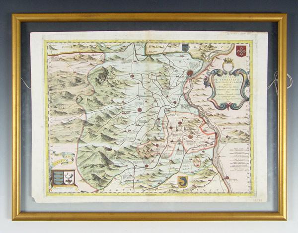 Appraisal: AVIGNON FRENCH MAP Contado de Venassino E Principato d'Oranges Hand