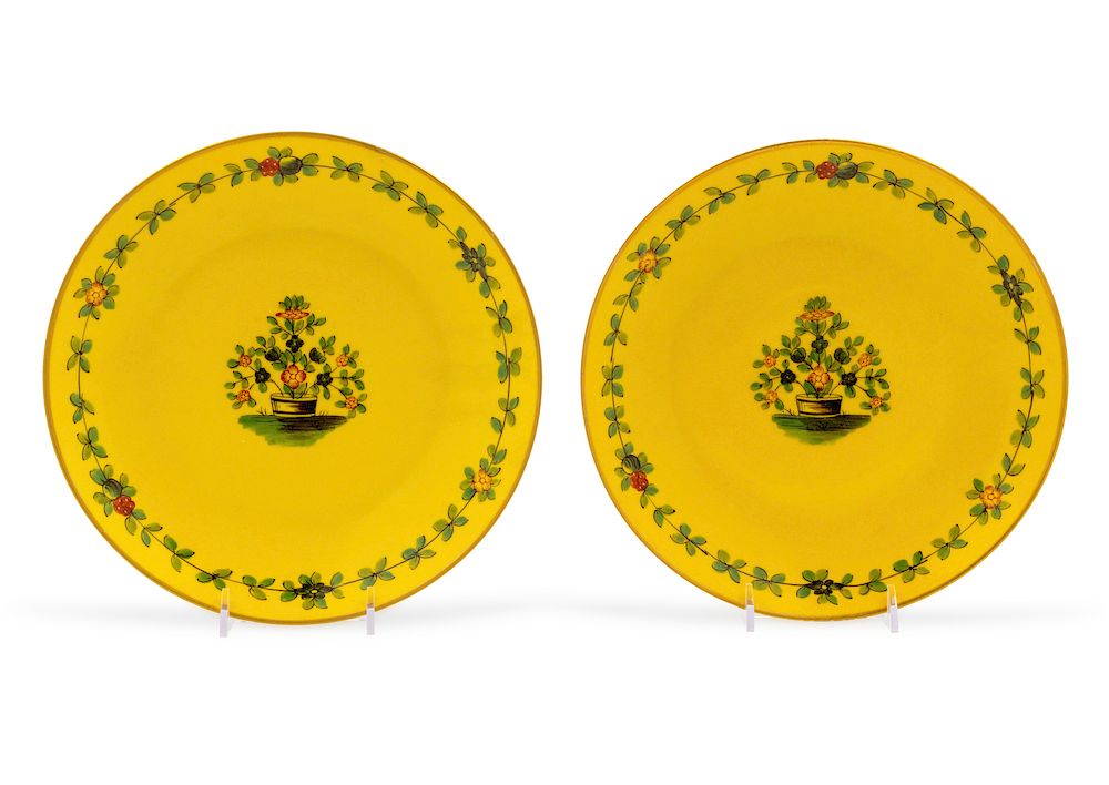 Appraisal: A Pair of French Plates TH CENTURY having A Pair