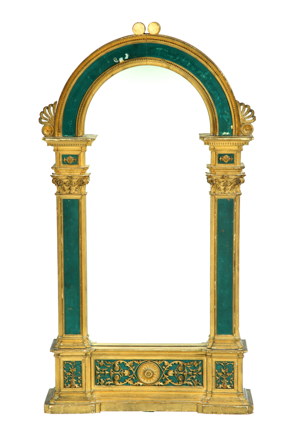 Appraisal: NORTHERN ITALIAN ROMANESQUE REVIVAL MIRROR Italian nd half- th century