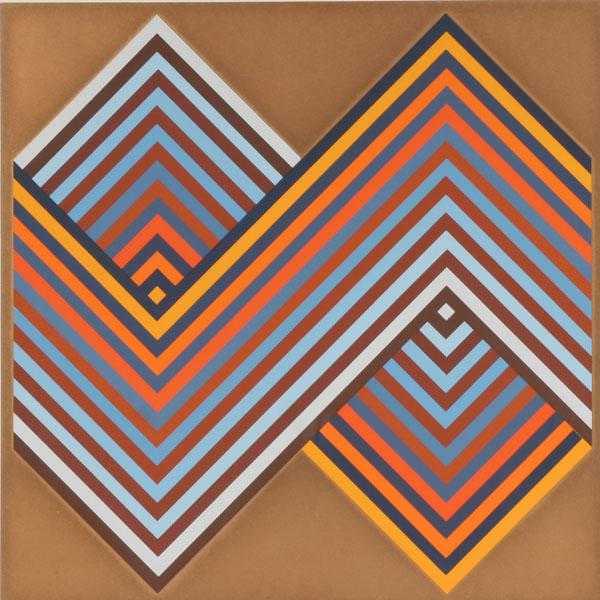 Appraisal: Jurgen Peters modern geometric Op Art print x pencil signed