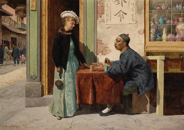 Appraisal: John H E Partington - The Fortune Teller signed and