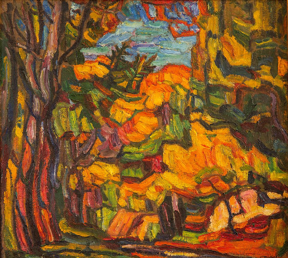 Appraisal: ABRAHAM MANIEVICH RUSSIAN - ABRAHAM MANIEVICH RUSSIAN - Autumn Kiev