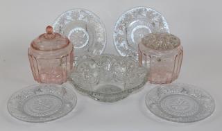 Appraisal: Grouping of Rose depression glass and others Collection of Rose