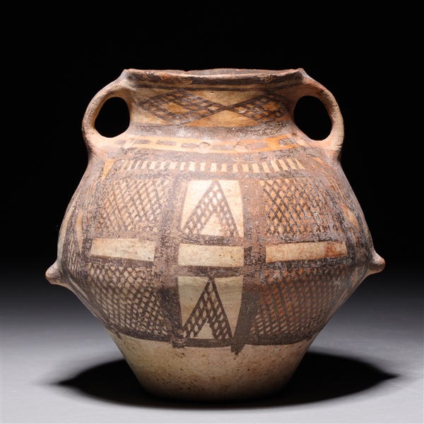 Appraisal: Chinese Neolithic Gansu probably Majiayao culture circa BC earthenware double