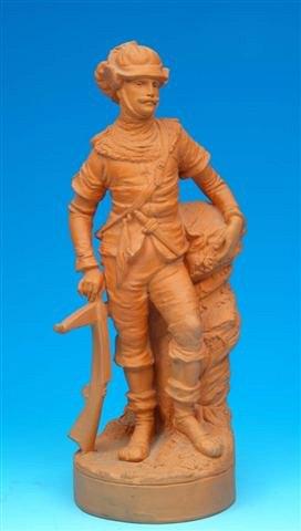 Appraisal: A Victorian Watcombe Pottery terracotta sculpture of William Tell after