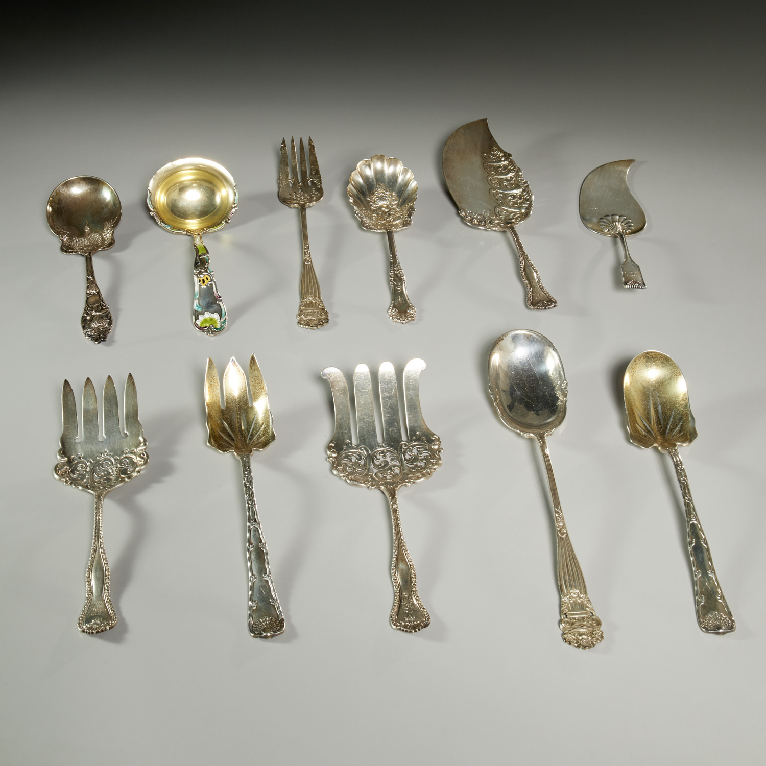 Appraisal: NICE AMERICAN STERLING SERVING GROUP INCL TIFFANY th th c