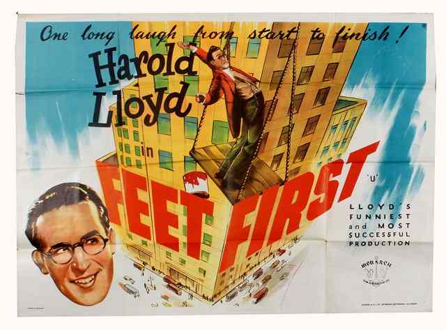 Appraisal: FEET FIRST Paramount comedy starring Harold Lloyd British quad x