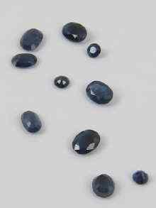 Appraisal: A quantity of loose polished sapphires approx carats