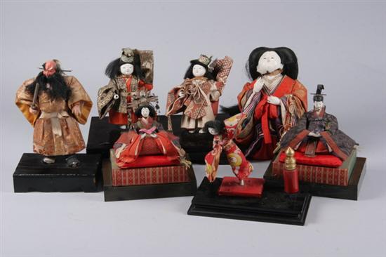 Appraisal: SEVEN JAPANESE DOLLS