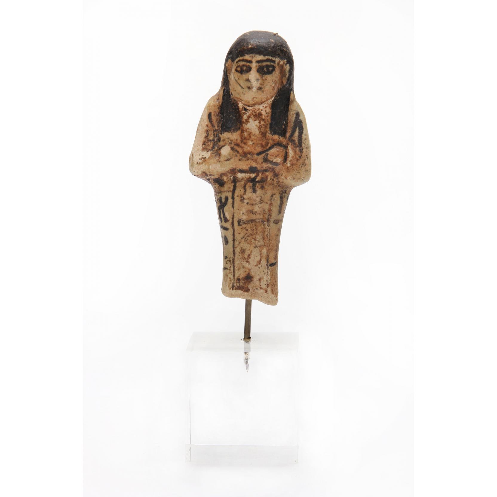 Appraisal: Egyptian New Kingdom Ushabti IX - XXth Dynasty white faience