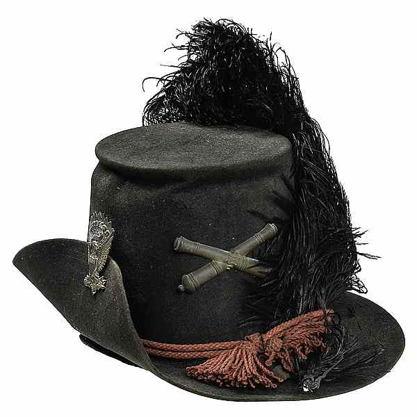 Appraisal: Pattern Enlisted Artillery Hat With crossed cannons on the front