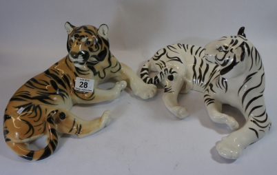 Appraisal: USSR Model of a Lying Tiger and Snow Tiger