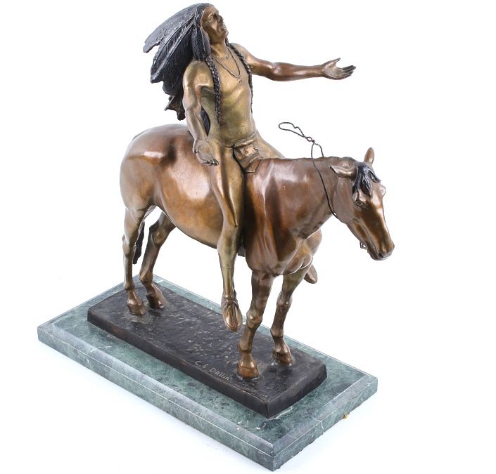 Appraisal: C E Dallin Appeal To The Great Spirit Bronze Featured