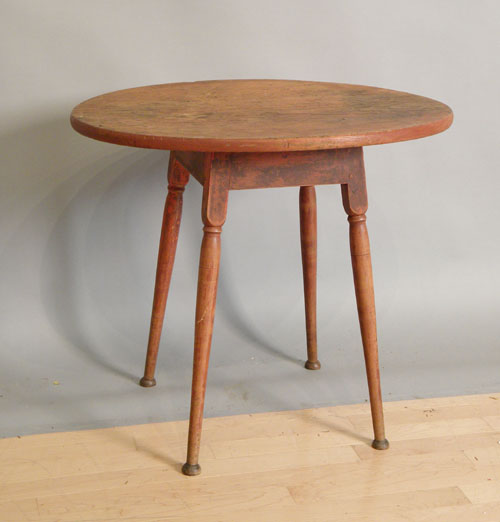 Appraisal: New England stained pine tavern table h w d