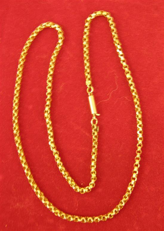 Appraisal: Gold belcher link chain ct grams