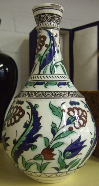 Appraisal: A Middle Eastern vase th century decorated in the Isnik