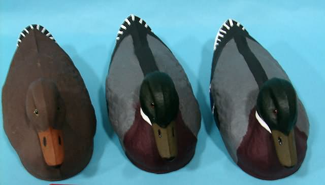 Appraisal: Group of J C Higgins fiber hunting decoys