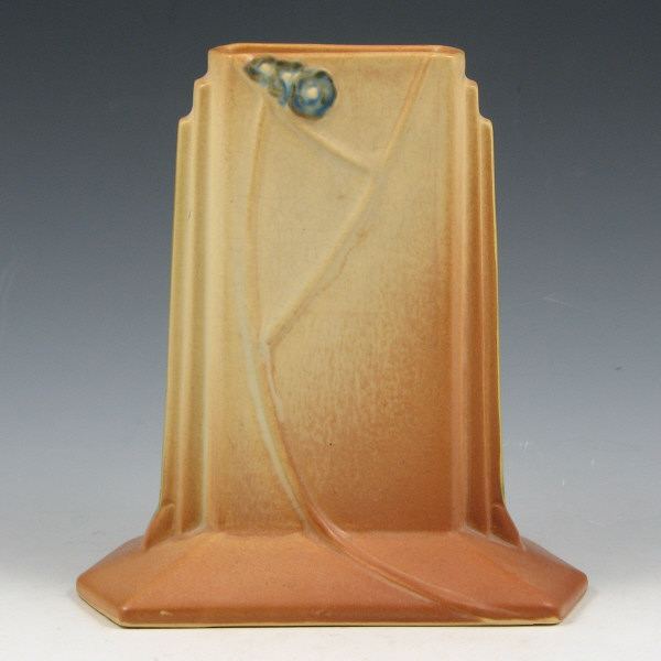 Appraisal: Roseville Futura - Tombstone vase in shades of tan and