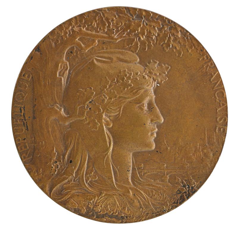 Appraisal: BRONZE ART MEDALS Condition Report