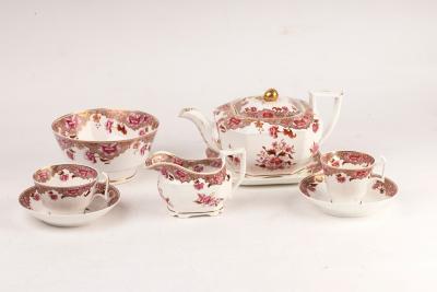 Appraisal: A Spode part tea service circa pattern No in pink