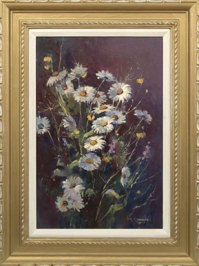 Appraisal: Stephen George Maniatty American - Lazy Daisies oil on canvas