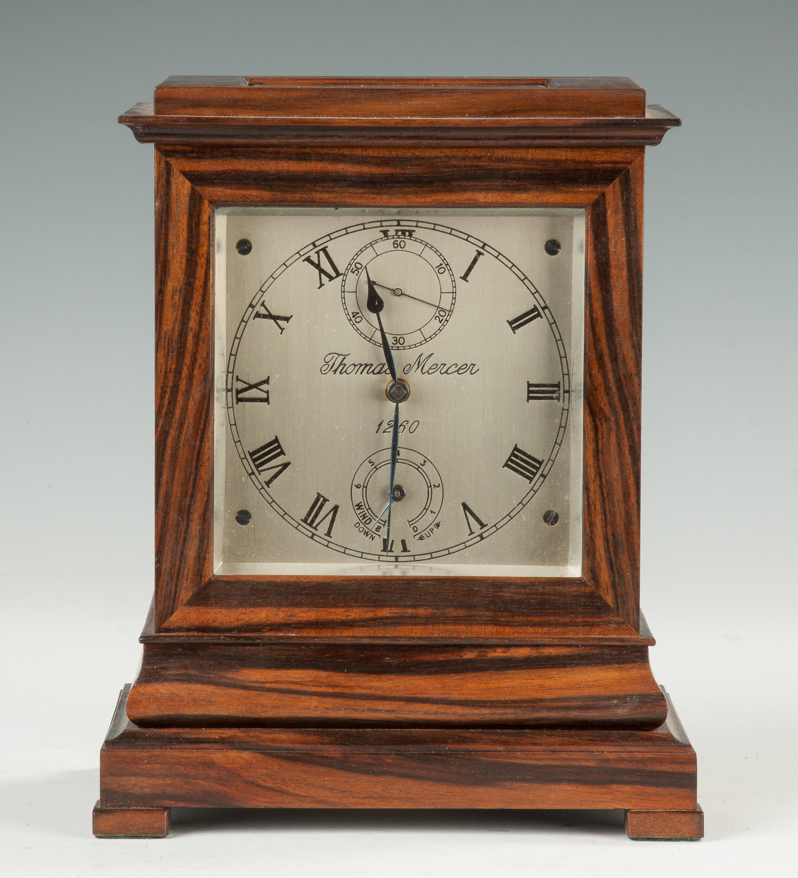 Appraisal: Thomas Mercer Table Chronometer Numbered Jewel Rosewood and glass case