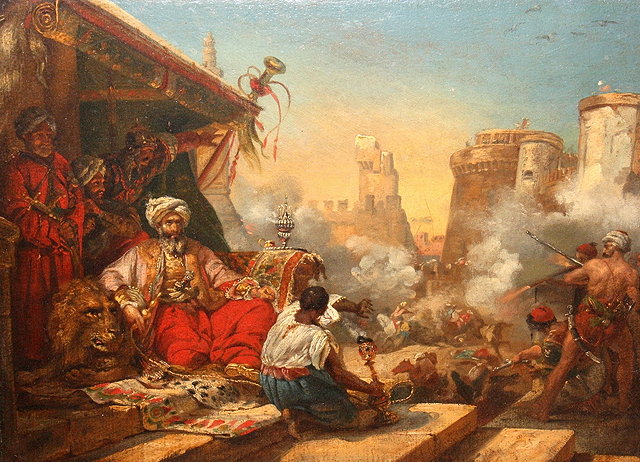 Appraisal: AFTER HORACE VERNET - The Massacre of the Mamelukes oils