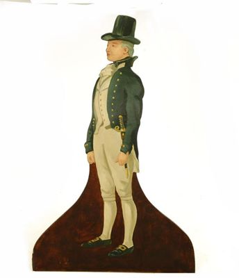 Appraisal: A dummy board painted a gentleman the reverse inscribed 'Middy