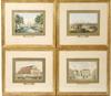 Appraisal: SET HANDCOLORED LITHOS- German Architecture ca Including Basilika Wittelsbacher Platz