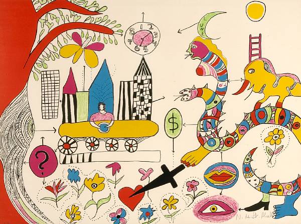 Appraisal: Niki de Saint Phalle French - R ve d'une jeune