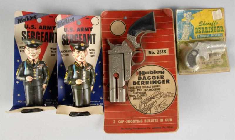 Appraisal: Lot of Toy Soldier Pistol Toys Description Includes two Chein