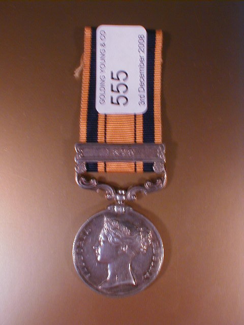 Appraisal: A South Africa campaign medal with bar inscribed Lce CORP