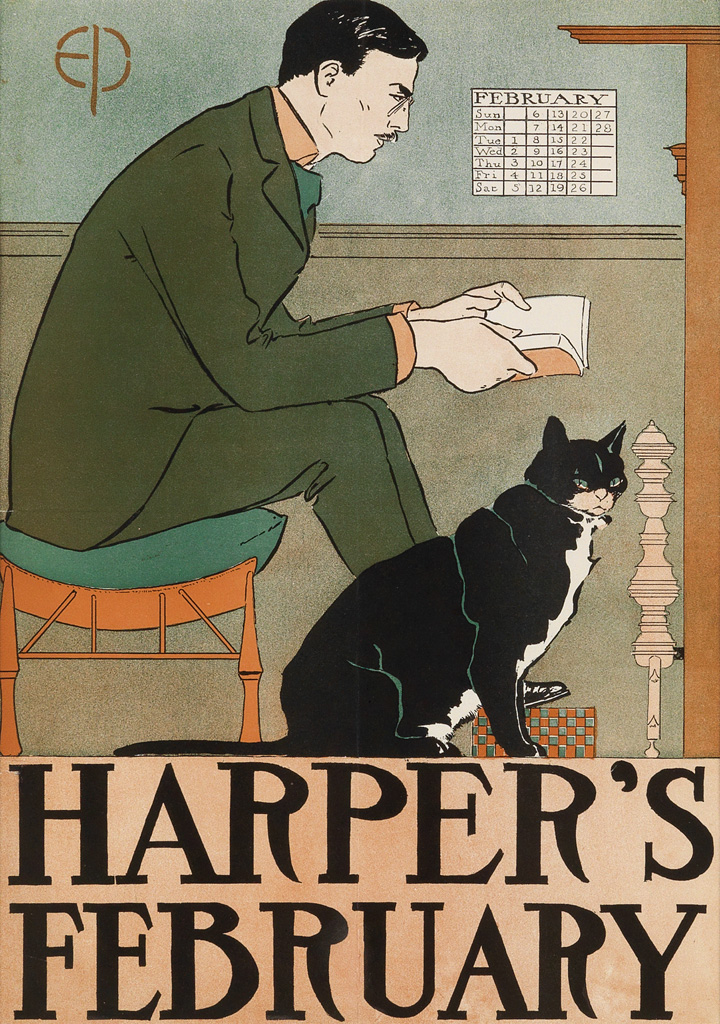 Appraisal: EDWARD PENFIELD - HARPER'S FEBRUARY x inches x cm Condition