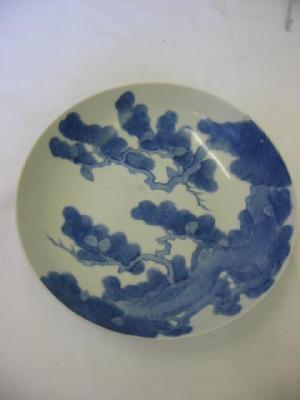 Appraisal: A NABESHIMA PORCELAIN DISH of shallow circular form painted in