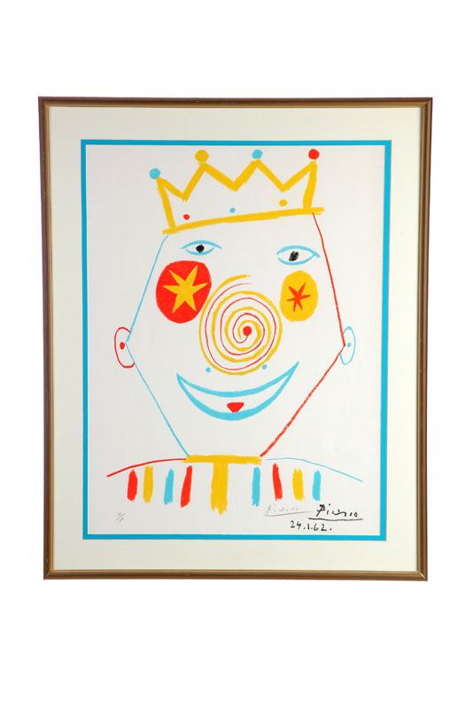 Appraisal: LE CLOWN BY PABLO PICASSO SPANISH - Lithograph on Arches