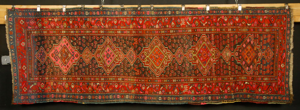 Appraisal: - Antique Caucasian Runner Antique Caucasian runner ' x '